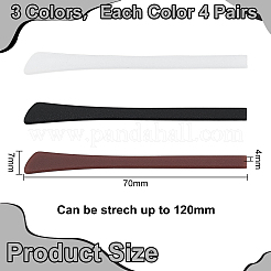 12 пара 3-х цветных силиконовых дужек для очков&nbsp;FIND-WR0012-53