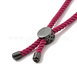 Bracelets coulissants en corde milan torsadée à moitié finis&nbsp;FIND-G032-01B-11