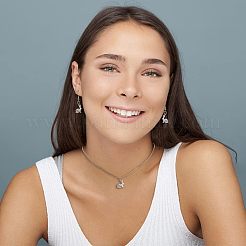 20 шт. подвески в виде кролика из нержавеющей стали 201 STAS-HY0001-02P