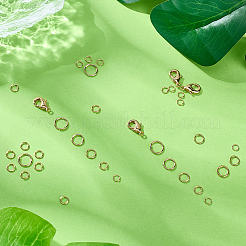 290 шт. 5 стиля стойки с покрытием из латуни соединительные кольца&nbsp;KK-BBC0017-95