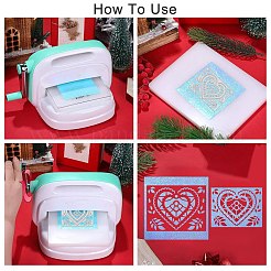 Трафареты для резки штампов из углеродистой стали сердца DIY-WH0170-061