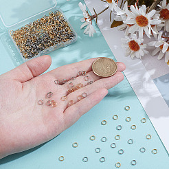 600 шт. 2-х цветные разъемные кольца из нержавеющей стали 304 STAS-ME0002-58