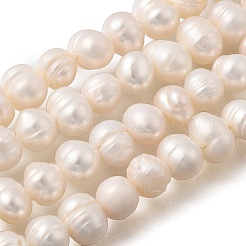 Нити из натурального культивированного пресноводного жемчуга&nbsp;PEAR-L001-F-08