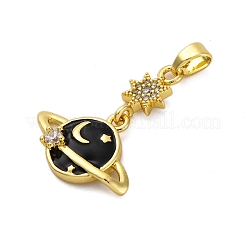 Латунные микро проложить кубического циркония подвески KK-V009-12G-01