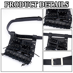 Искусственная кожа с оболочкой из сплава на талии AJEW-WH0248-519B