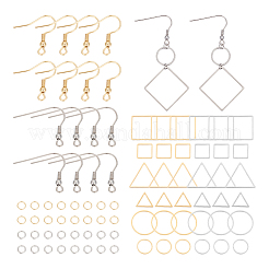 Ganci Per Ciondoli In Argento Sterling 925 Placcati Oro Rosa - 4 Pezzi 16x8mm, Per Creazione Gioielli Fai Da Te
