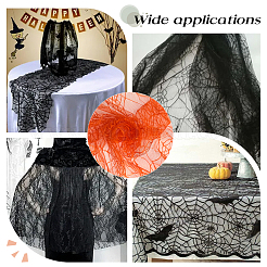 Полиэстеровая кружевная ткань с паутиной&nbsp;DIY-WH20049-44D