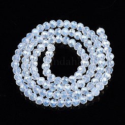 Стеклянные бусины с гальваническим покрытием  EGLA-A044-J4mm-A06