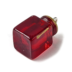 Подвески в виде бутылок из прозрачной смолы&nbsp;RESI-K032-02