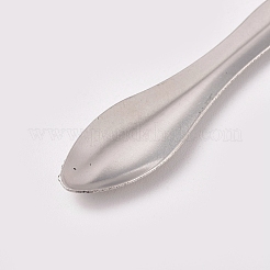 304ステンレススチールロングマイクロスプーンスパチュラ  実験装置  ステンレス鋼色  104x12x2mm&nbsp;AJEW-WH0105-46A