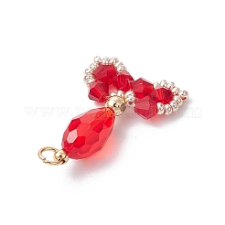 Прозрачные стеклянные подвески&nbsp;PALLOY-MZ00725-03