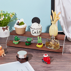 2-уровневые прозрачные акриловые минифигурки с подставкой для дисплея ODIS-WH0002-59