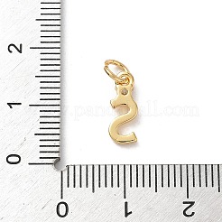 Латунные подвески из прозрачного кубического циркония&nbsp;KK-A273-01G-S