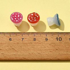 10 шт. светящийся смоляной грибной орнамент&nbsp;RESI-FS0001-59