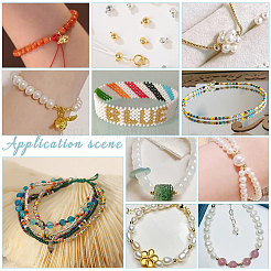 2000 шт. 2-х цветные бусины из нержавеющей стали 304 STAS-UN0050-61