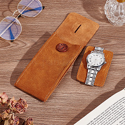 Прямоугольная сумка для хранения часов из искусственной кожи ABAG-WH0051-07