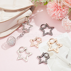 12шт 6 стиля пружинные кольца из цинкового сплава FIND-NB0005-52