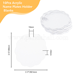 10шт акриловые большие подвески OACR-DC0001-23A