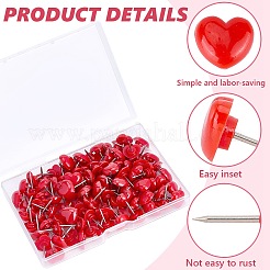 Пластиковая кнопка в форме сердца FIND-WH20003-88A