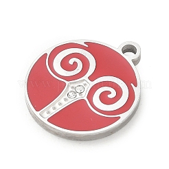 Pendentifs en acier inoxydable émaillé douze constellations&nbsp;SA-CBAAE04-01P-11