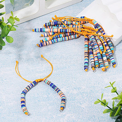 Handgefertigte Armbänder aus Polymerclay-Perlen&nbsp;AJEW-TAC00107