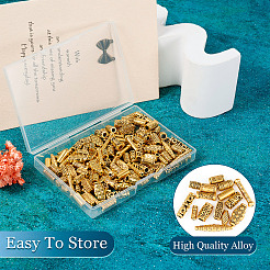 Сплавочные овальные бусины тибетского стиля  TIBEB-TA0001-19AG