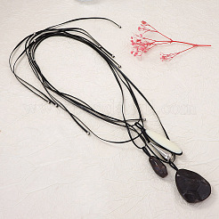 Geometrischer Tropfenanhänger aus Kunstharz&nbsp;WG071BF-01
