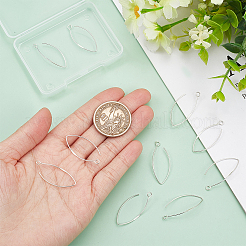 5 пара 925 крючка для сережек из стерлингового серебра STER-BC0002-22B