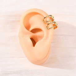 C-образные латунные серьги-манжеты&nbsp;EJEW-G445-04G