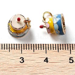 Настоящие позолоченные кулоны из латуни с эмалью 18k&nbsp;X-KK-M280-02A-G