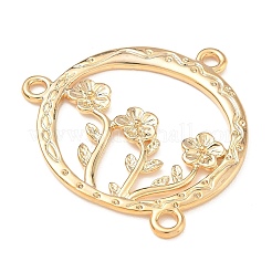 Messingring mit einem Loch und Verbindungsstücken für einen Kronleuchter in Blumenform&nbsp;KK-E805-01G