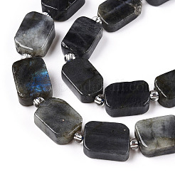 Натуральные нити бус из ларвикита G-T138-04