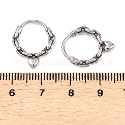 Boucles d'oreilles cartilage en acier inoxydable 316&nbsp;AJEW-C044-16A-AS