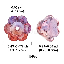 Прозрачные стеклянные бусины LAMP-FS0001-09B