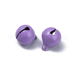 塗装鉄ペンダント  ベルチャーム  ミディアム蘭  17.5x13.5mm  穴：2mm&nbsp;IFIN-WH0065-14H