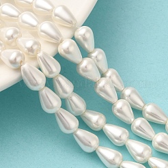 Chapelets de perles en coquille électrolytique&nbsp;BSHE-G010-6x9mm-01A