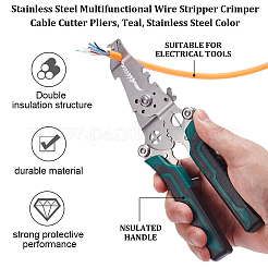 2 шт. 2j420 многофункциональные плоскогубцы из нержавеющей стали для зачистки проводов и резки кабеля&nbsp;PT-UN0001-01