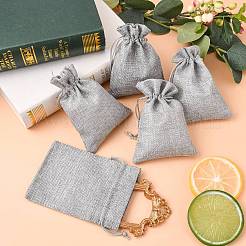 Мешки мешка шнурка упаковки мешка мешка имитационные полиэфирные&nbsp;LS-ABAG-R005-14x10-04