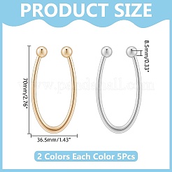 10 pieza de pinzas de bikini de aleación de 2 colores&nbsp;FIND-WR0012-88