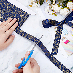 12.5 ярд полиэстеровой ленты с золотым тиснением и звездой OCOR-DC0001-23