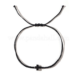 Браслеты из плетеного шнура с искусственными камнями&nbsp;CC2534-1