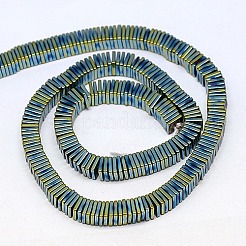 Electroplate non magnetici ematite Perle sintetiche heishi fili&nbsp;G-J171A-2x2mm-04