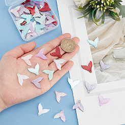 64 шт. подвески из непрозрачного ацетата целлюлозы (смолы) двух цветов&nbsp;RESI-PH0001-76