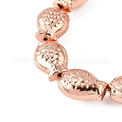 Chapelets de perles en verre électroplaqué&nbsp;EGLA-V001-01C