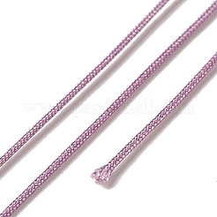 ナイロン編組糸  ジュエリー製作やマクラメ工芸用の中国結び紐  フラミンゴ  0.8mm  約7~9m /ロール&nbsp;NWIR-N001-0.8mm-21