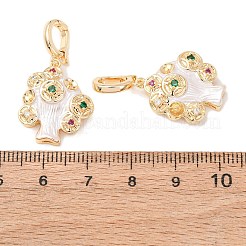 Латунный микро-паве кубический цирконий KK-A279-09G