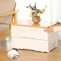 2 комплект универсальных колес из пластика 2 цветов и нержавеющей стали 304 с шариковым шкивом вращения на 360° AJEW-SW0001-04