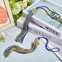 Полиэстеровая выпускная кисточка подвеска украшения AJEW-WH20020-078F