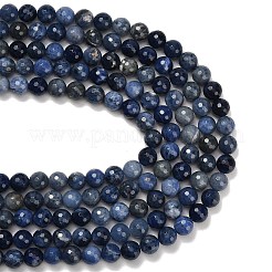 Природный содалит бисер нитей&nbsp;G-C280-B02-10mm