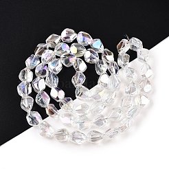 Стеклянные бусины с гальваническим покрытием &nbsp;EGLA-T021-10B